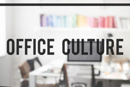 A bright office workspace demonstrates positive office culture for a productive vet sector environment.