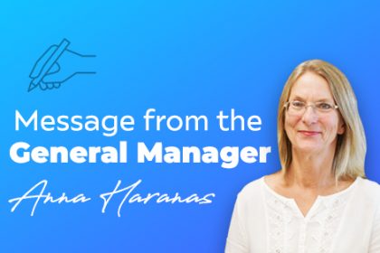 Anna Haranas, EduToday’s General Manager, poses for a professional portrait.