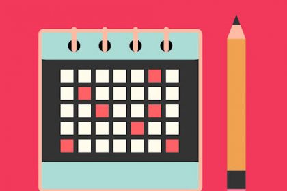 A calendar and pencil illustrate effective session planning for VET trainers.
