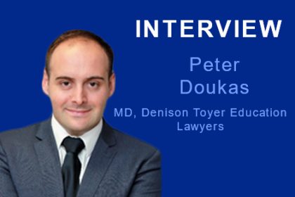 Peter Doukas, Managing Director of Denison Toyer Education Lawyers, is interviewed about the vet sector.