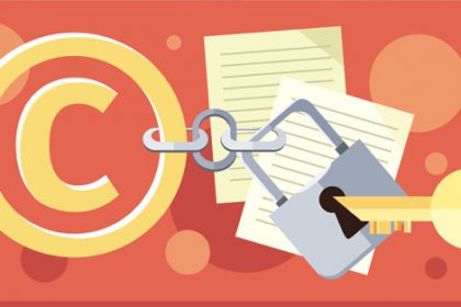 A graphic illustrates copyright protection for training materials in the vet sector.