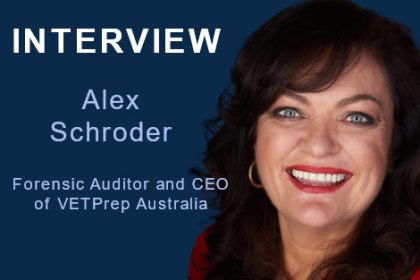 Alex Schroder, CEO of VETPrep Australia, during a recent interview about the vet sector.
