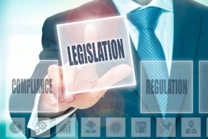Digital interface showing legislation, compliance, and regulation for an RTO training organisation.
