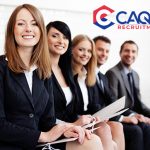 Business professionals attend a CAQA recruitment event, showcasing opportunities in the vet sector.