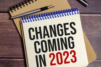 A notepad highlights upcoming changes for registered training organisations in 2023.