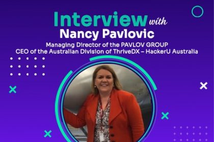 Nancy Pavlovic, CEO of HackerU Australia, during a recent interview discussing the vet sector.