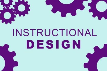 Gears illustrate instructional design principles for effective learning.